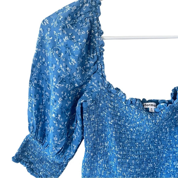 Reformation Elle Smocked Minidress - Suzette - Picture 8 of 8